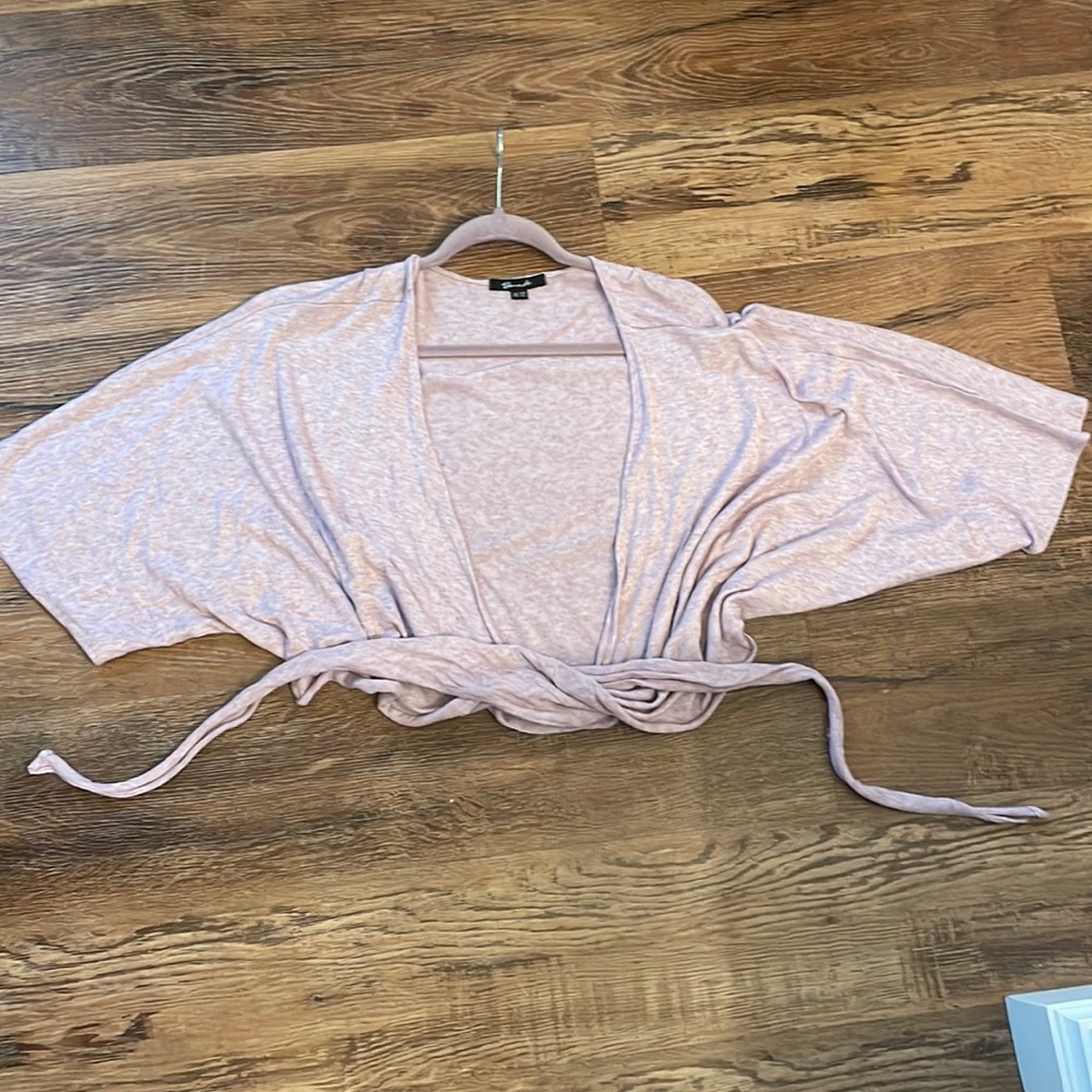 FINAL SALE!! 5.23 Yanak Wrap shirt. One size fits most. Soft light purple.